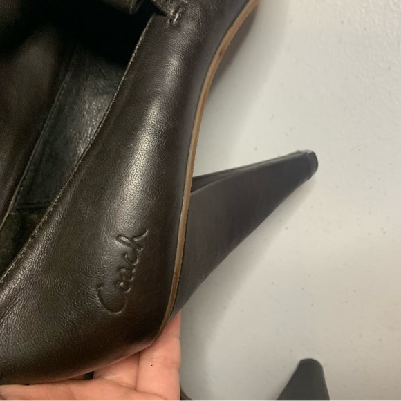 Coach Dark Brown Alexandria Adjustable Booties - Picture 7 of 10